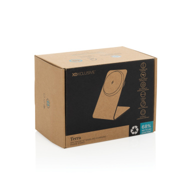 Logotrade promotional item image of: Terra aluminium 15W magnetic wireless charging phone stand