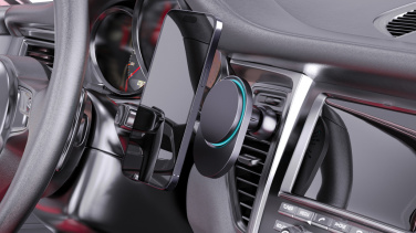 Logotrade promotional items photo of: PowerCruze RCS rplastic 15W magnetic charging car holder