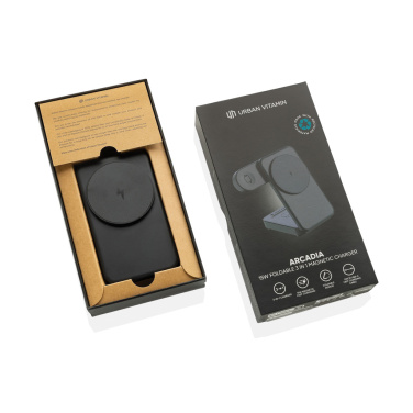 Logotrade promotional giveaways photo of: Urban Vitamin Arcadia RCS rplastic 15W 3in1 magnetic charger