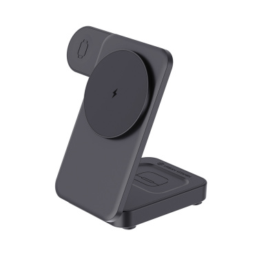 Logo trade promotional item photo of: Urban Vitamin Arcadia RCS rplastic 15W 3in1 magnetic charger