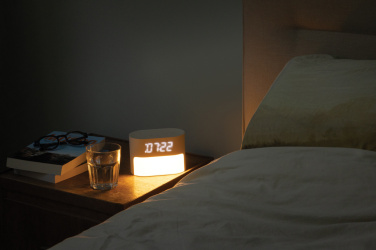 Logo trade promotional giveaway photo of: LumaRise RCS reycled plastic white noise alarm clock