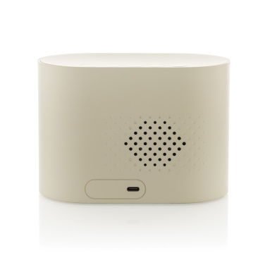 Logo trade promotional giveaways picture of: LumaRise RCS reycled plastic white noise alarm clock