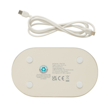 Logotrade promotional gift picture of: LumaRise RCS reycled plastic white noise alarm clock