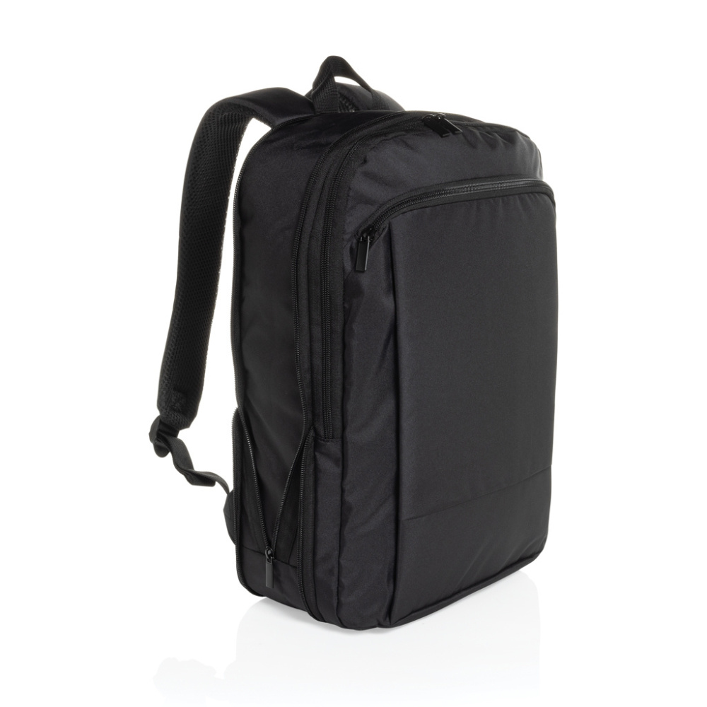 Logo trade promotional giveaway photo of: Flexpack Aware™ RPET Expandable Slim 15.6" Laptop Backpack