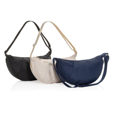 Logo trade corporate gift photo of: Crescent XL AWARE™ RPET half moon sling bag
