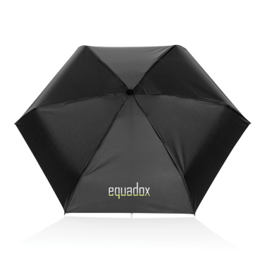 Logo trade promotional items image of: 19.5" Aware™ RPET super mini manual 190T Pongee umbrella