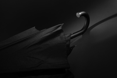 Logo trade promotional gift photo of: Swiss Peak Vero Aware™ RPET 25” umbrella w luxe handle