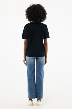 Logo trade corporate gifts image of: IQONIQ Nikko heavyweight recycled cotton t-shirt