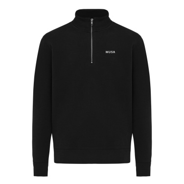 Logotrade promotional merchandise photo of: IQONIQ Elgon recycled cotton quarter zip sweater