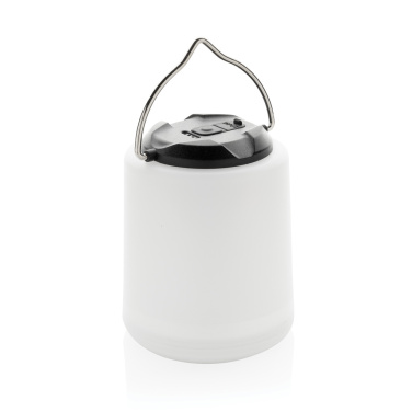 Logo trade promotional merchandise photo of: Limio RCS recycled plastic portable re-chargeable table lamp