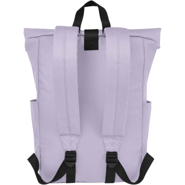Logo trade advertising products image of: Byron 15.6" GRS RPET roll-top backpack 18L