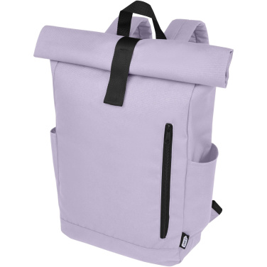 Logotrade promotional merchandise picture of: Byron 15.6" GRS RPET roll-top backpack 18L