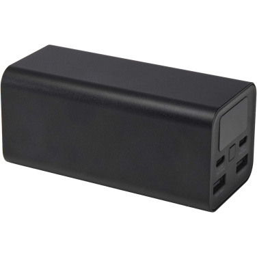 Logo trade advertising product photo of: Acamar 20.000 mAh 70W recycled aluminium laptop power bank