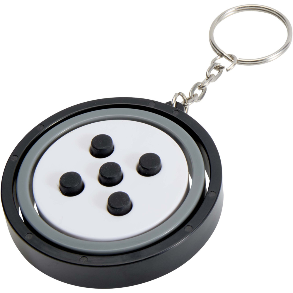 Logo trade promotional merchandise image of: Spinx recycled plastic gyroscope fidget keychain