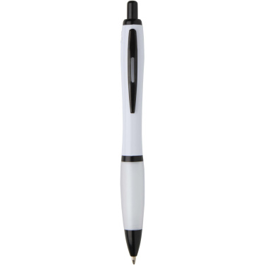 Logotrade advertising product image of: Nash recycled plastic ballpoint pen with black trims (black ink)