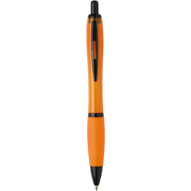 Logotrade business gifts photo of: Nash recycled plastic ballpoint pen with black trims (black ink)