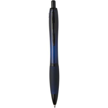 Logotrade promotional items photo of: Nash recycled plastic ballpoint pen with black trims (black ink)