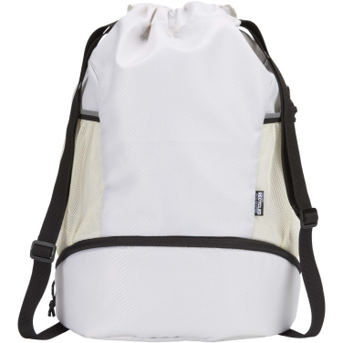 Logo trade promotional gift photo of: Nomad GRS recycled sports drawstring bag with bottom compartment 18L
