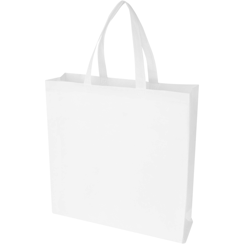 Logotrade corporate gift image of: EcoSeal GRS recycled nonwoven gusset tote bag 12L