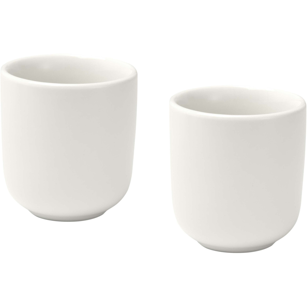 Logo trade promotional products picture of: Male 90 ml ceramic espresso cups - set of 2