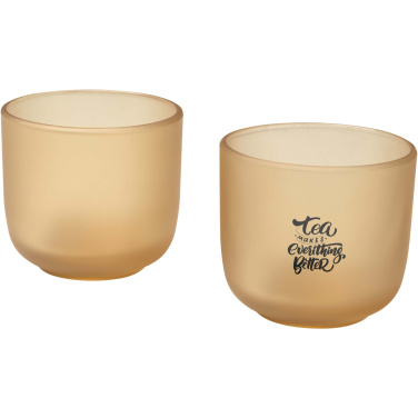Logo trade promotional items picture of: Male 200 ml glass cups - set of 2