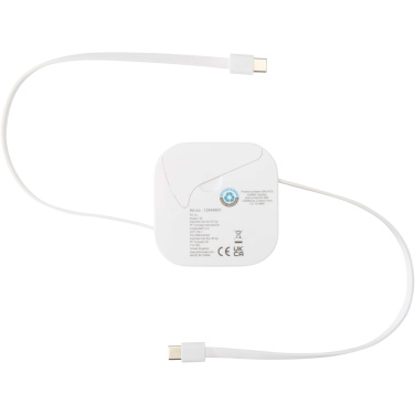 Logotrade corporate gifts photo of: Gloas 5-in-1 recycled retractable data sync and 100W fast charge cable with smartphone tool kit
