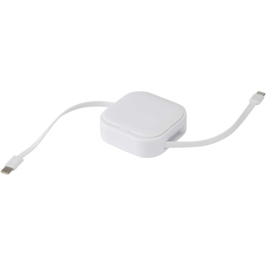 Logotrade business gift image of: Gloas 5-in-1 recycled retractable data sync and 100W fast charge cable with smartphone tool kit