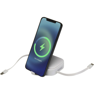 Logo trade corporate gift photo of: Gloas 5-in-1 recycled retractable data sync and 100W fast charge cable with smartphone tool kit