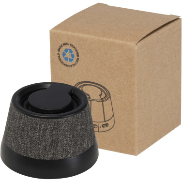 Logo trade advertising products picture of: Horna 3W recycled plastic magnetic wireless speaker