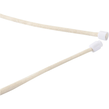 Logo trade promotional gifts picture of: Adhab smartphone lanyard with bamboo details