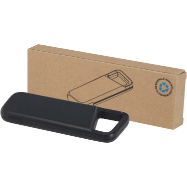 Logotrade advertising product picture of: Alkes 5000 mAh 12W recycled plastic water resistant power bank with carabiner
