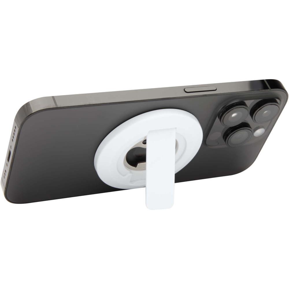 Logo trade promotional giveaways picture of: Ain recycled plastic magnetic phone stand with bottle opener