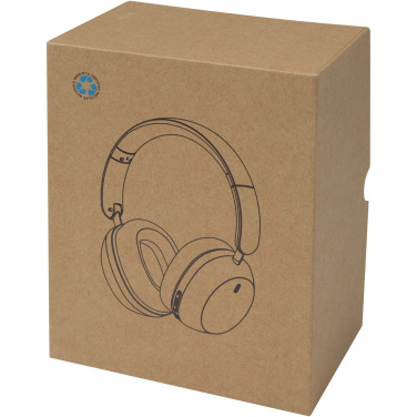Logo trade promotional giveaway photo of: Hoggar recycled plastic over-ear foldeable ANC and ENC headphones