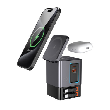 Logo trade advertising product photo of: Urban Vitamin Sacramento 105W GAN charger+retractable cables