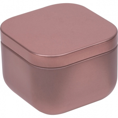 Logo trade promotional giveaways image of: Candle in tin PRAGUE