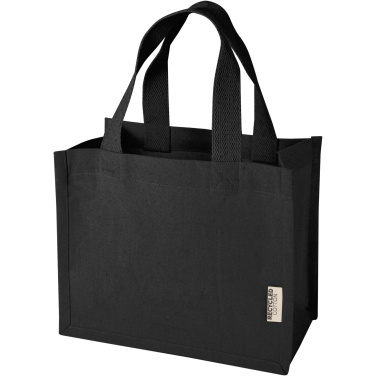 Logo trade promotional gifts image of: Odessa 220 g/m² GRS recycled cotton mini gusset tote bag 9L