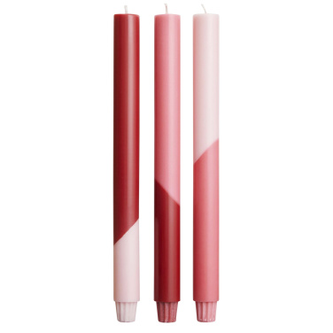 Logo trade promotional gift photo of: Originalhome Eden diagonal candles - set of 3