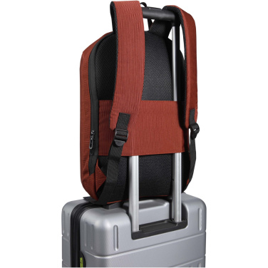Logo trade promotional giveaway photo of: Luma 15" GRS recycled anti-theft laptop backpack 10L