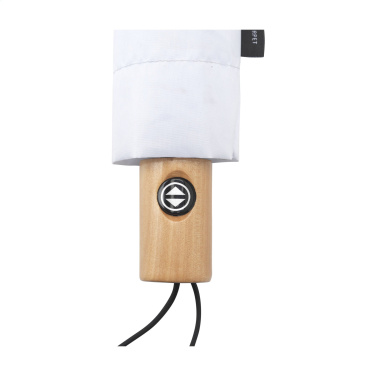 Logo trade business gift photo of: Michigan foldable RCS RPET umbrella 21 inch