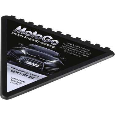Logo trade promotional items image of: Frosty triangular recycled plastic ice scraper