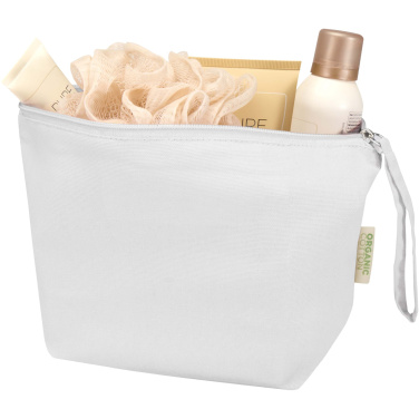 Logo trade promotional products image of: Odisha 180 g/m² OCS organic large accessory pouch 3L