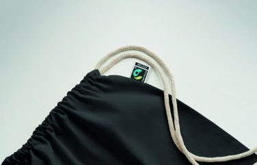 Logotrade advertising product picture of: Drawstring bag Fairtrade 180gr