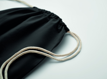 Logo trade business gift photo of: Drawstring bag Fairtrade 180gr