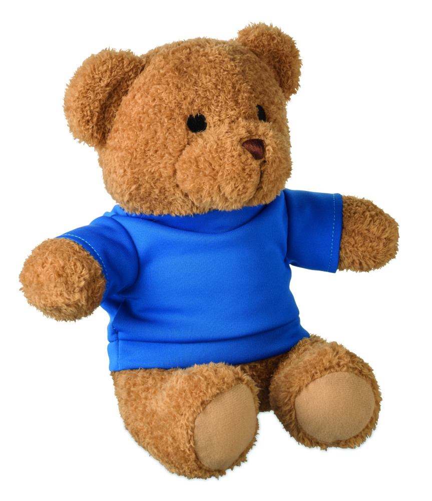 Logo trade promotional products image of: Teddy bear with t-shirt 23 cm