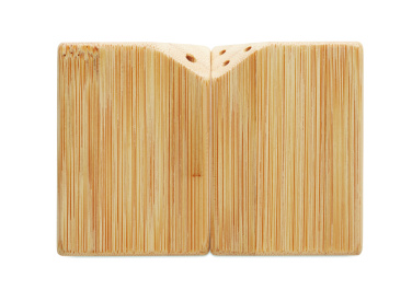 Logotrade corporate gift picture of: Bamboo salt & pepper set