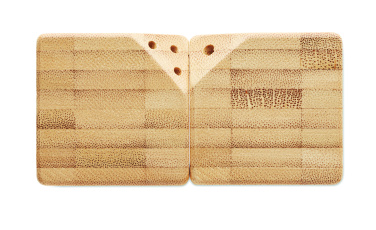 Logo trade advertising products picture of: Bamboo salt & pepper set
