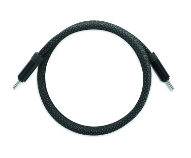 Logo trade business gifts image of: Braided magnetic cable in RPET