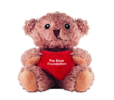 Logo trade advertising product photo of: Teddy bear plush with heart