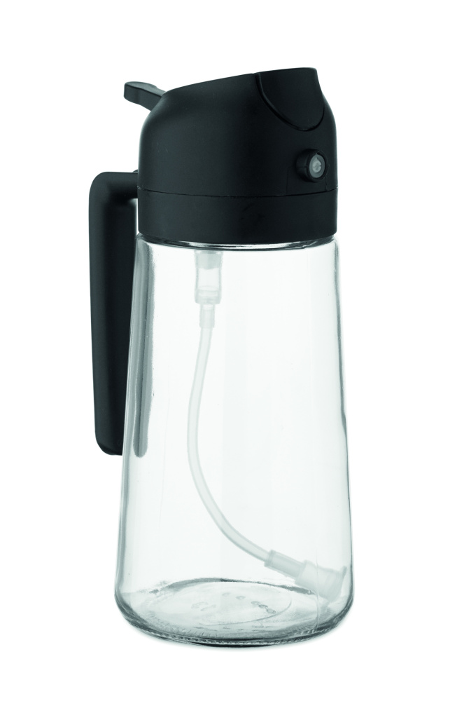 Logo trade promotional merchandise picture of: Glass oil dispenser & sprayer