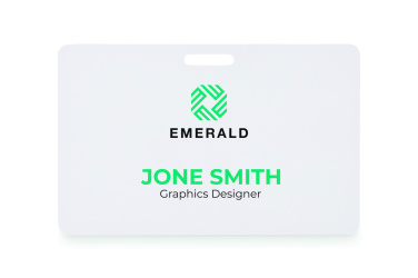 Logo trade promotional items image of: Lanyard badge 54 x 86mm